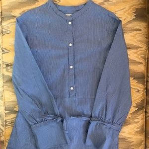Zara Girls Blue Shirt with Back Bow